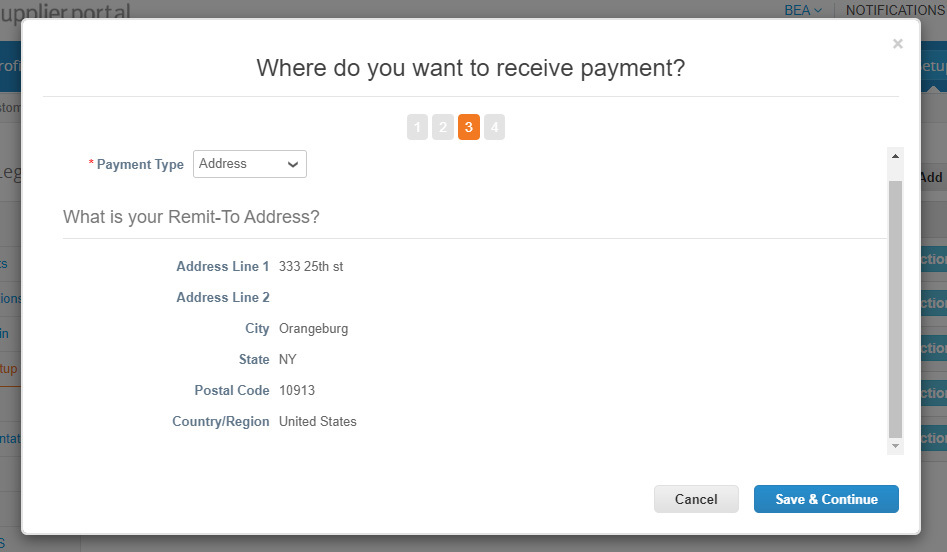 Where do you want to receive payment