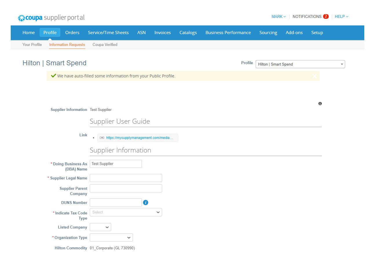 Hilton Onboarding Form