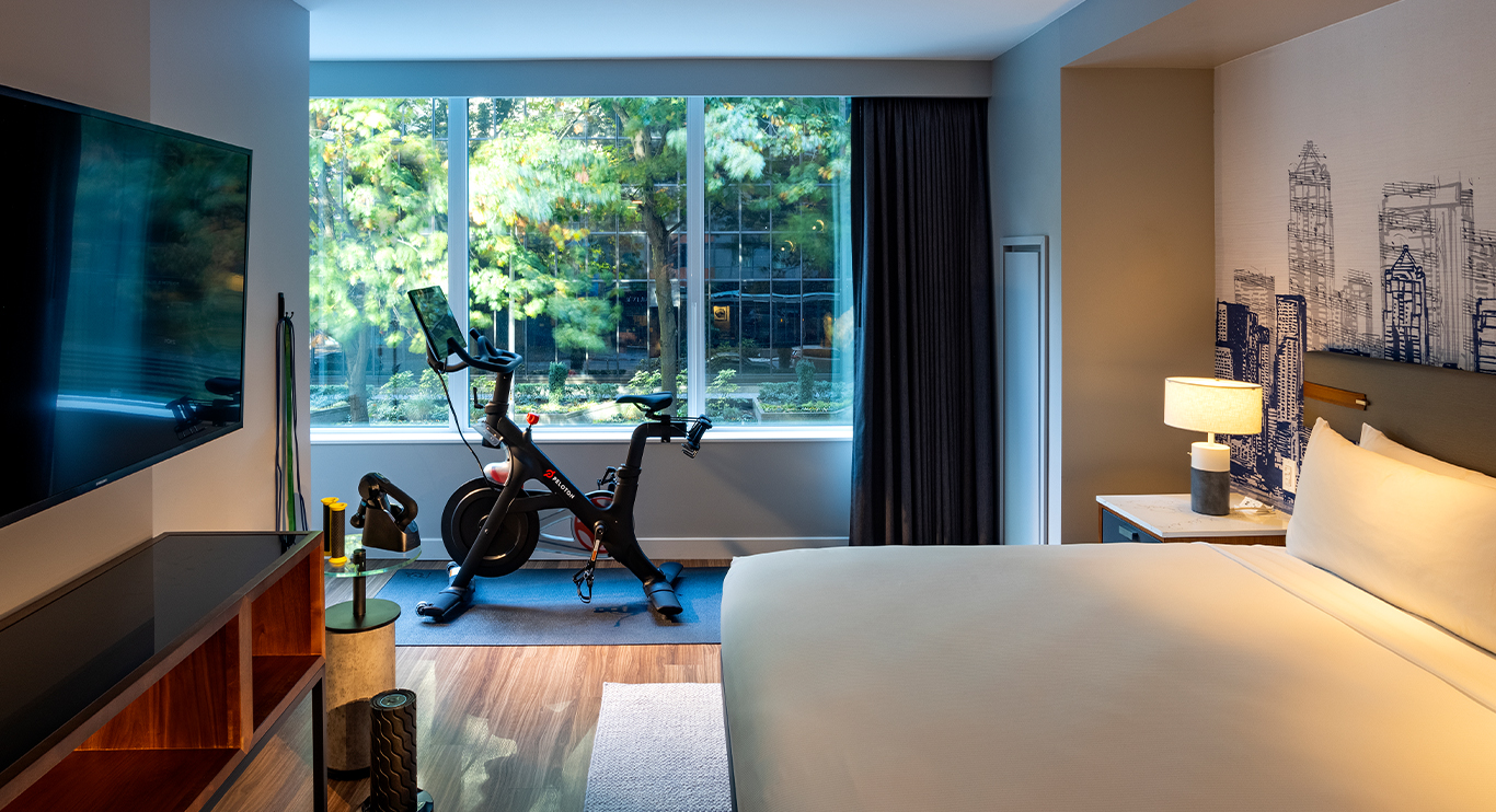 Gym, guest room and spa design