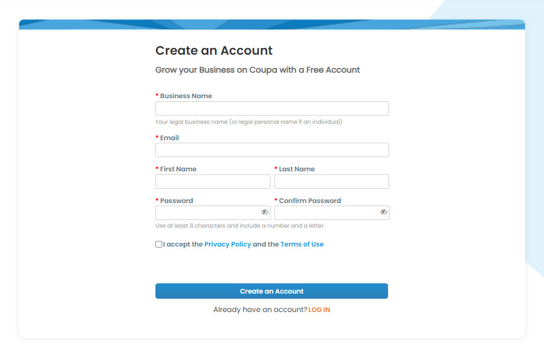 Create Account