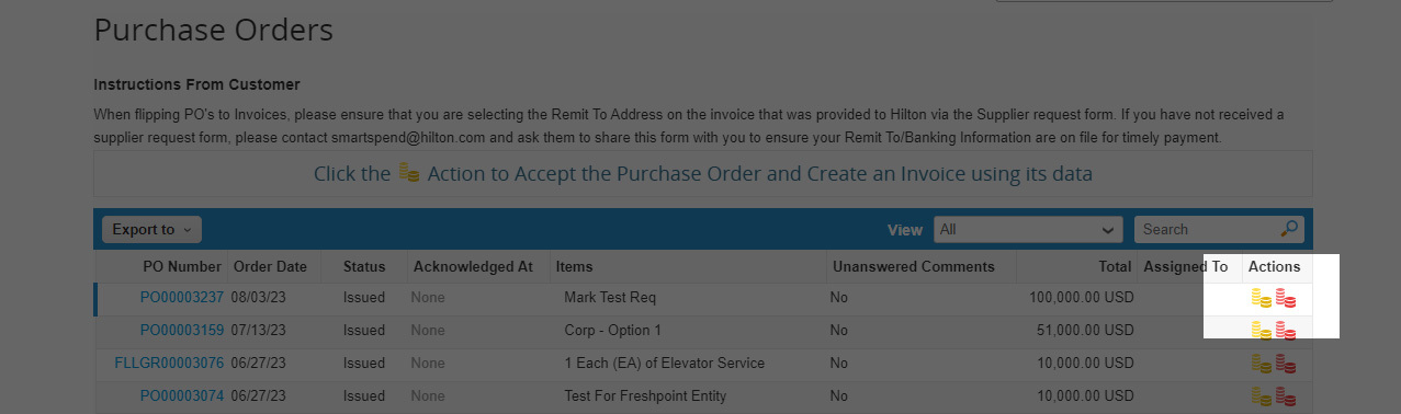 Create an Invoice